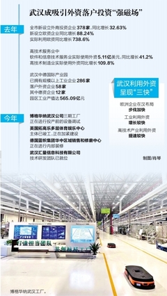 全球高技术制造业龙头企业纷纷布局 外资在汉投资更有"含金量""含新量"